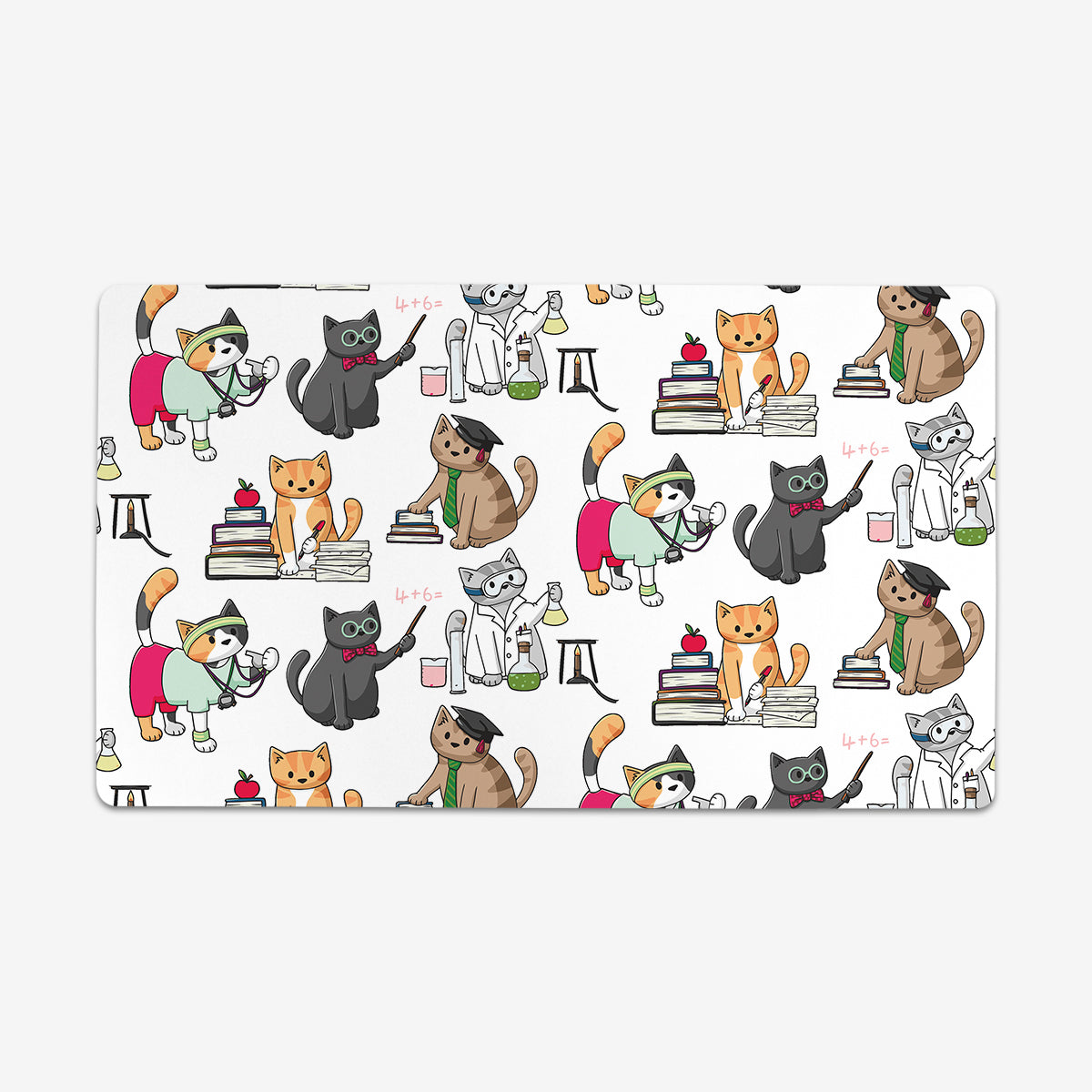 Teacher Cats Playmat - Premium Playmat from Inked Gaming - Just $34.99! Shop now at Game Crave Tournament Store
