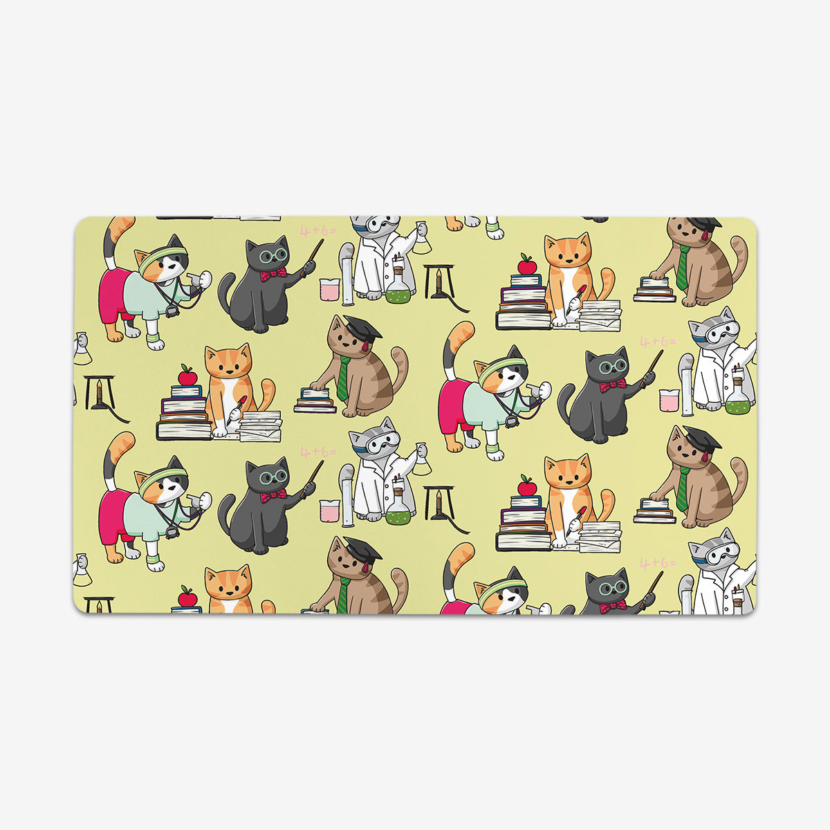 Teacher Cats Playmat - Premium Playmat from Inked Gaming - Just $34.99! Shop now at Game Crave Tournament Store