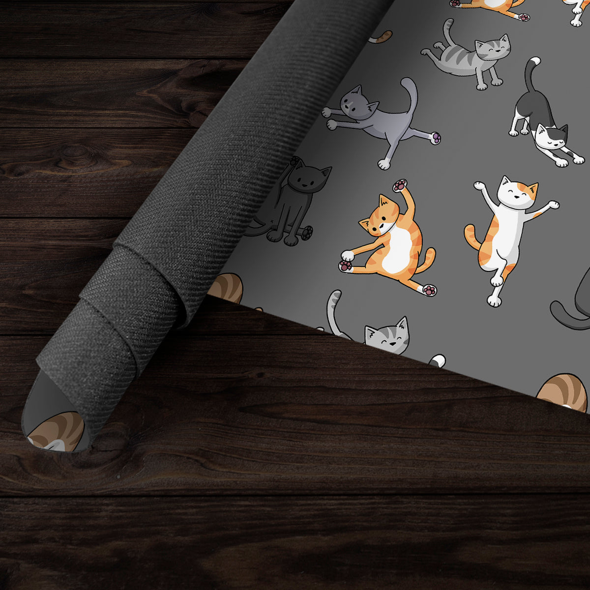 Yoga Cats Playmat - Premium Playmat from Inked Gaming - Just $34.99! Shop now at Game Crave Tournament Store