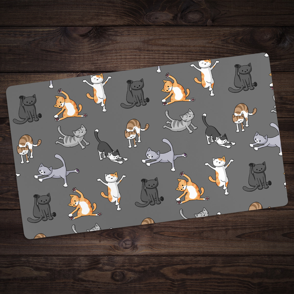 Yoga Cats Playmat - Premium Playmat from Inked Gaming - Just $34.99! Shop now at Game Crave Tournament Store