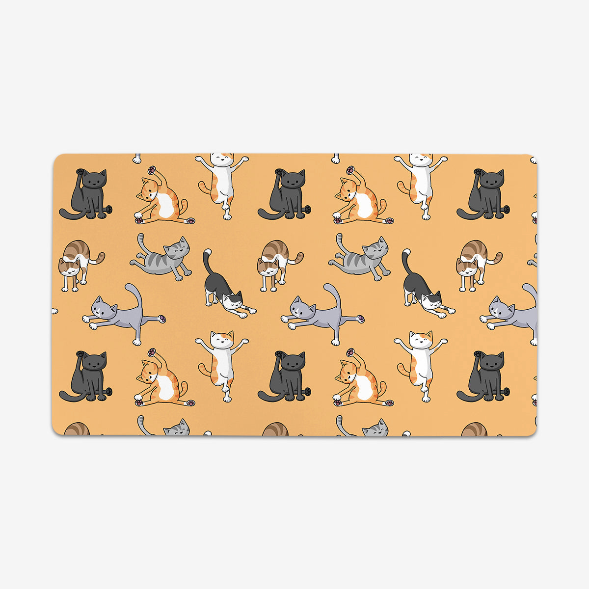 Yoga Cats Playmat - Premium Playmat from Inked Gaming - Just $34.99! Shop now at Game Crave Tournament Store