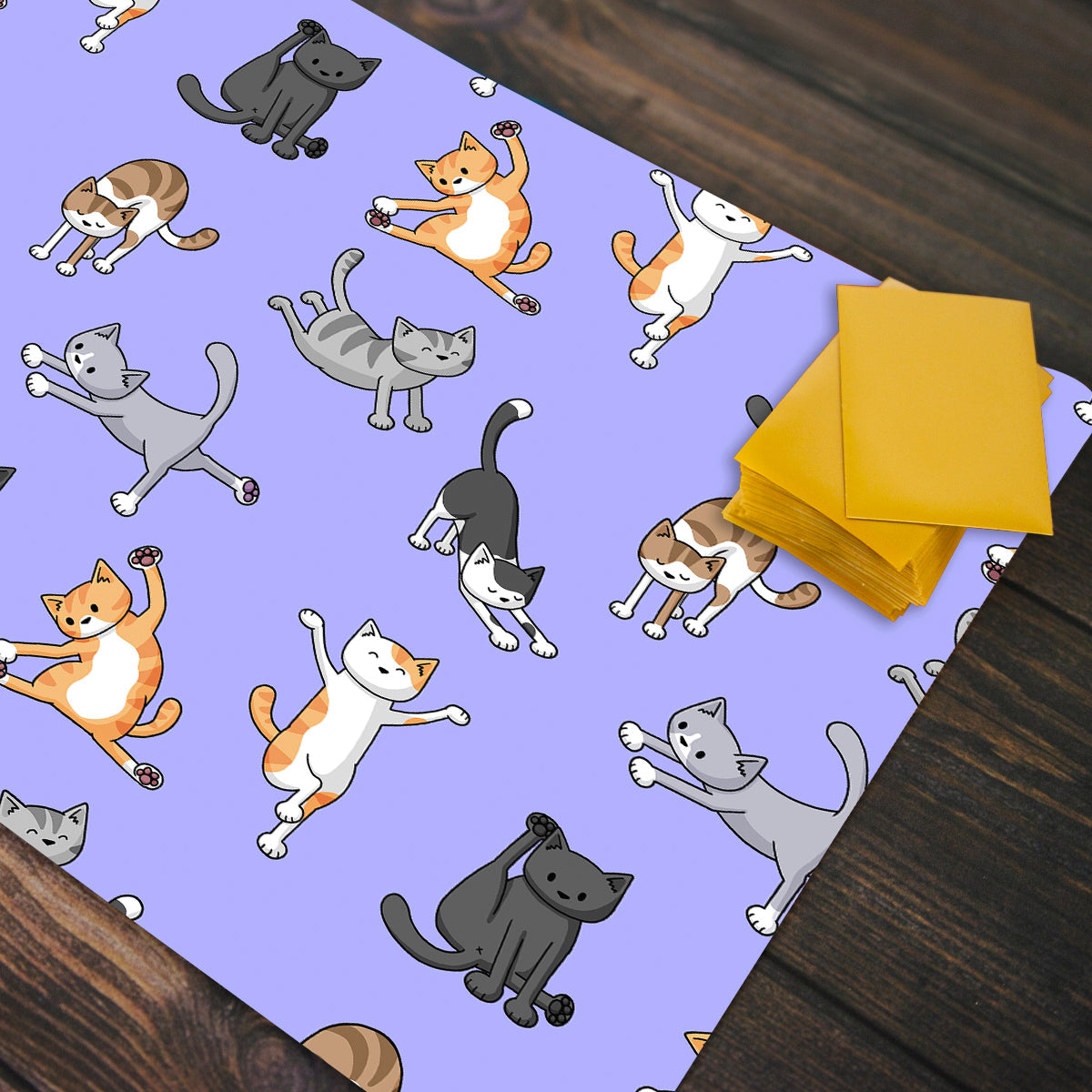 Yoga Cats Playmat - Premium Playmat from Inked Gaming - Just $34.99! Shop now at Game Crave Tournament Store