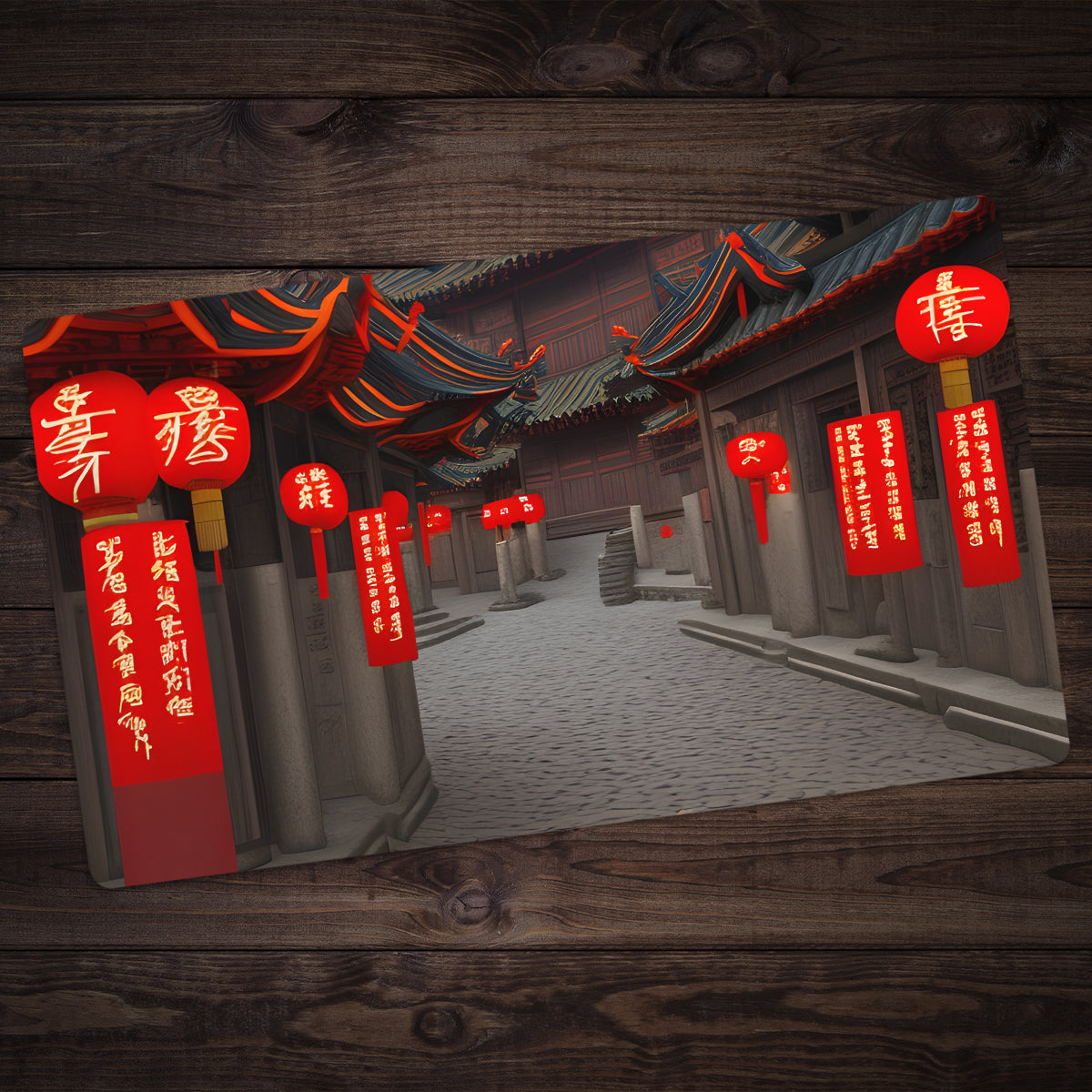 Streets of China Playmat - Premium Playmat from Inked Gaming - Just $34.99! Shop now at Game Crave Tournament Store