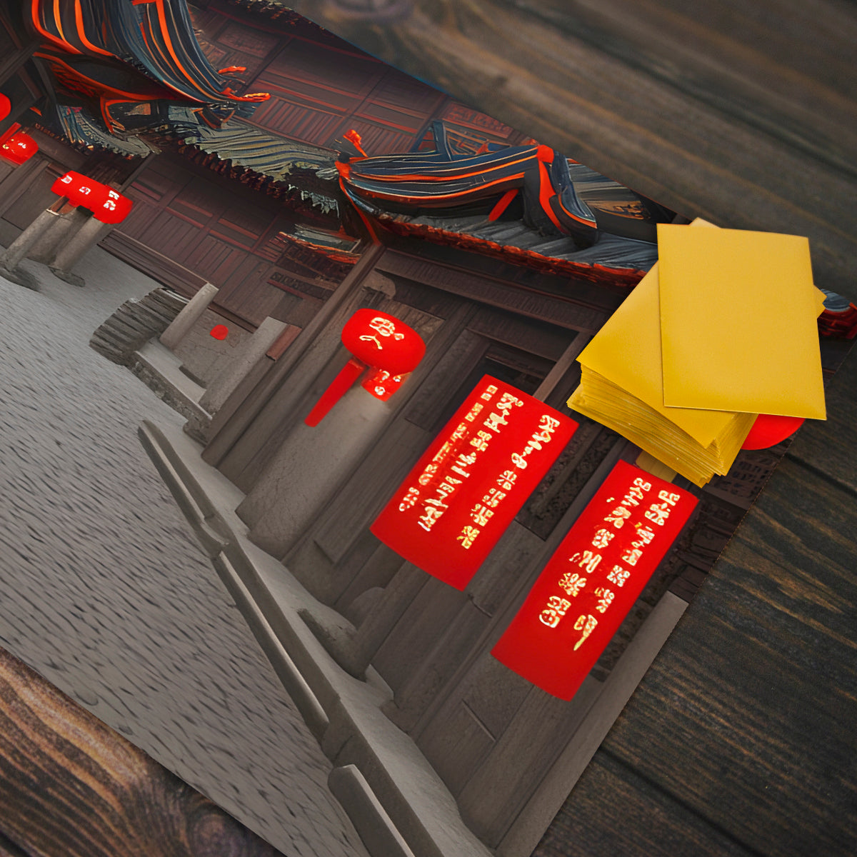 Streets of China Playmat - Premium Playmat from Inked Gaming - Just $34.99! Shop now at Game Crave Tournament Store