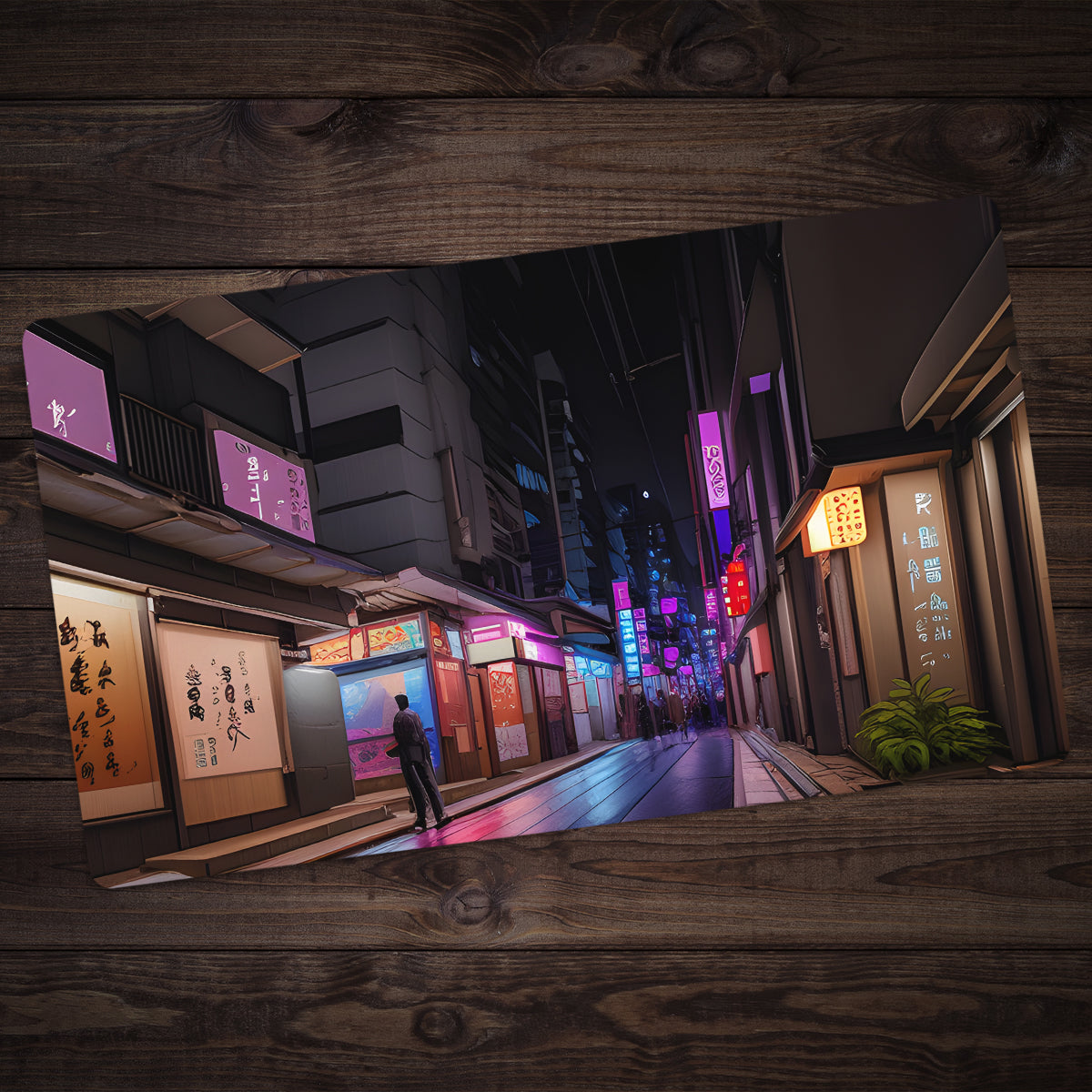 Streets of Modern Japan Playmat - Premium Playmat from Inked Gaming - Just $34.99! Shop now at Game Crave Tournament Store