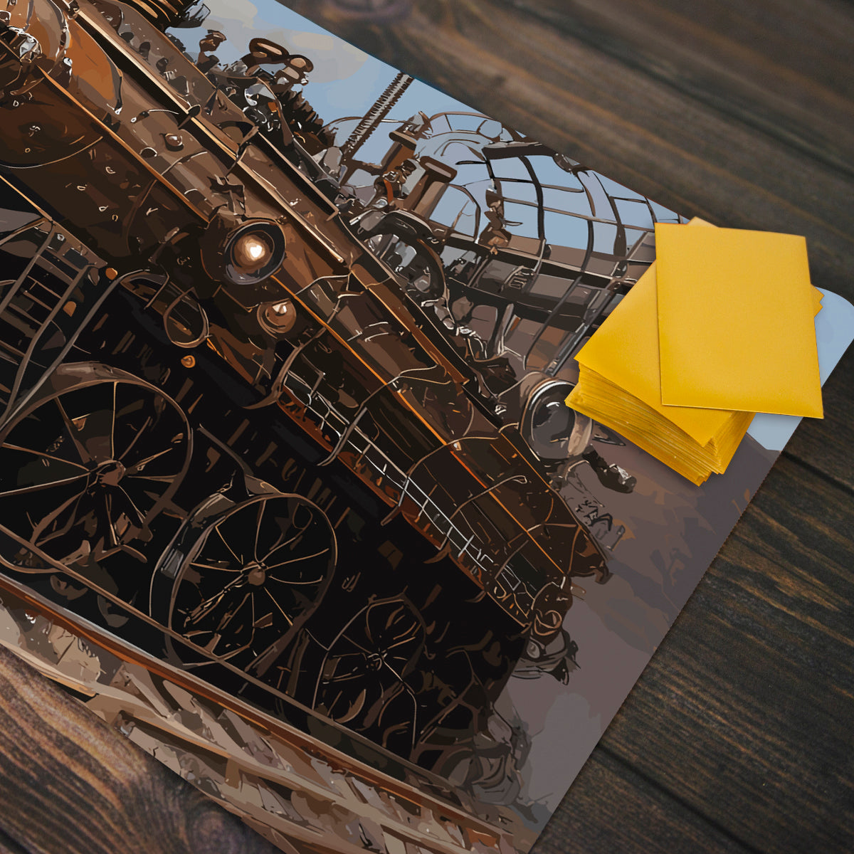 The Steampunk Express Playmat - Premium Playmat from Inked Gaming - Just $34.99! Shop now at Game Crave Tournament Store