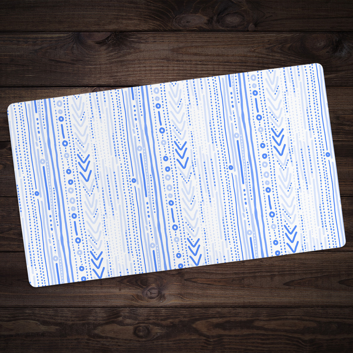 Tribal Blue Playmat - Premium Playmat from Inked Gaming - Just $34.99! Shop now at Game Crave Tournament Store