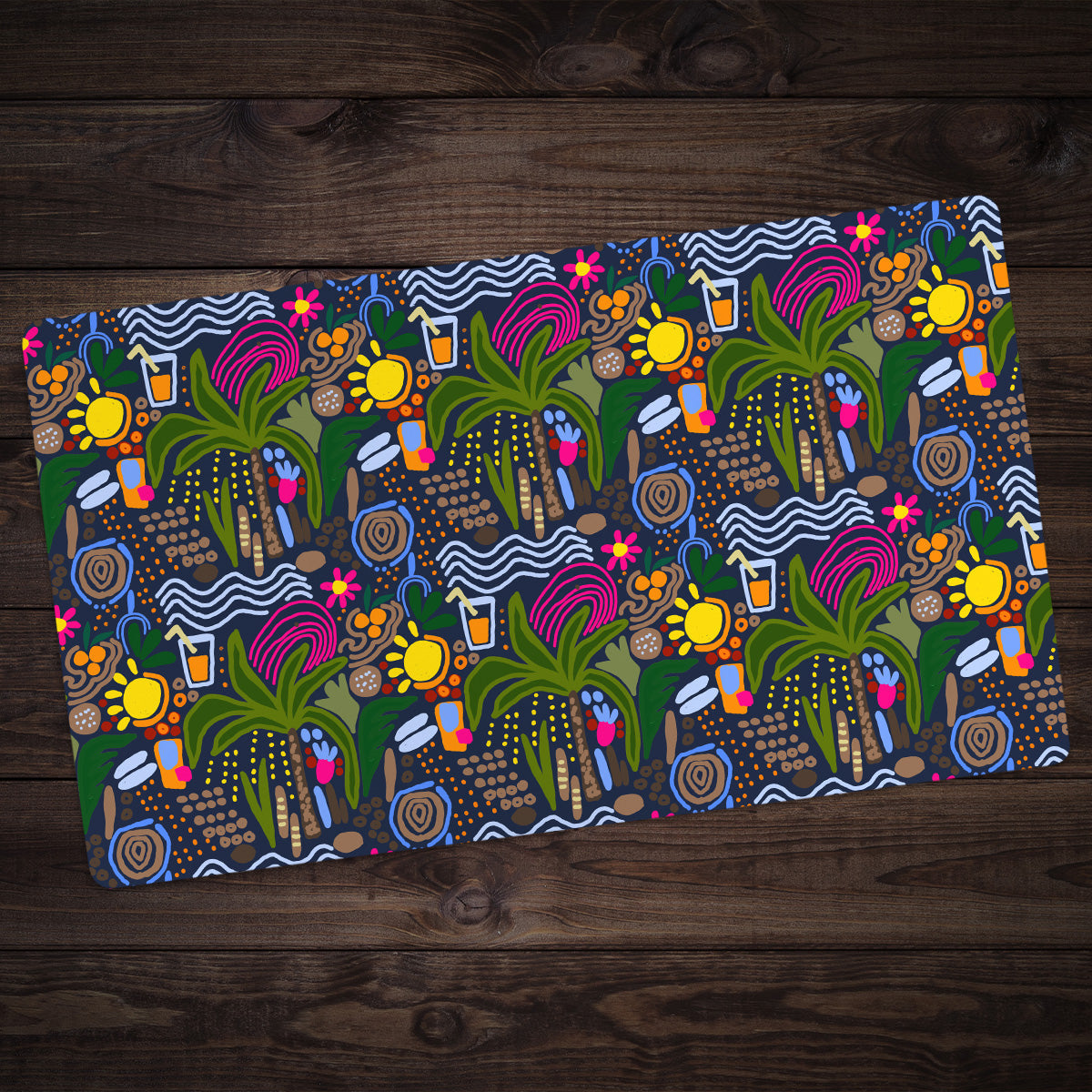 Tropical Island Pattern Playmat - Premium Playmat from Inked Gaming - Just $34.99! Shop now at Game Crave Tournament Store