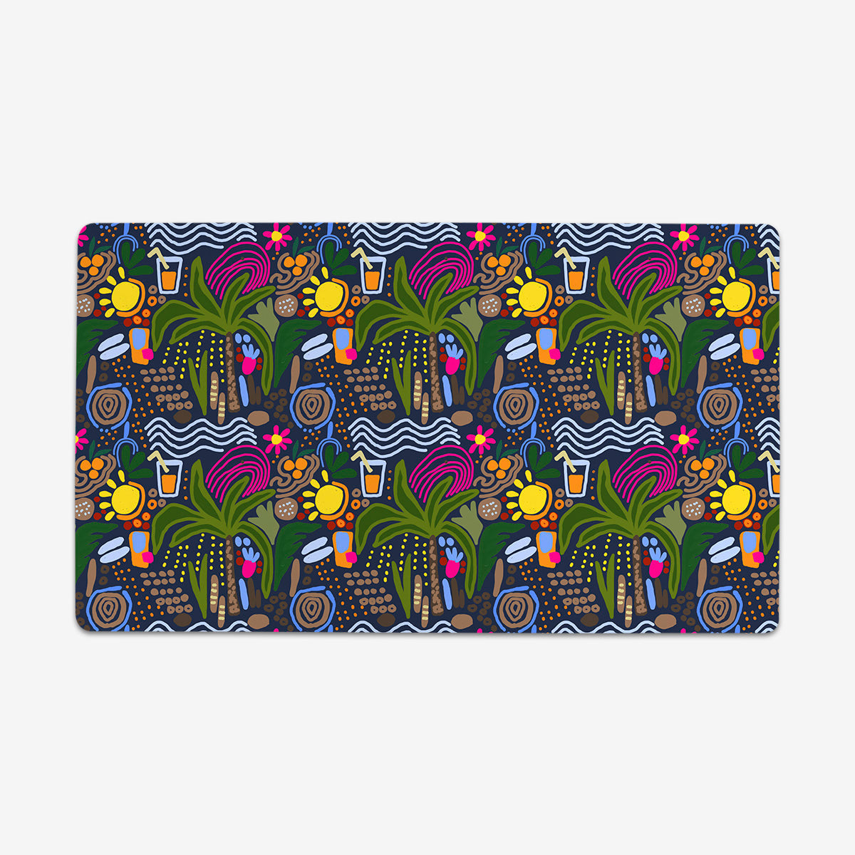 Tropical Island Pattern Playmat - Premium Playmat from Inked Gaming - Just $34.99! Shop now at Game Crave Tournament Store