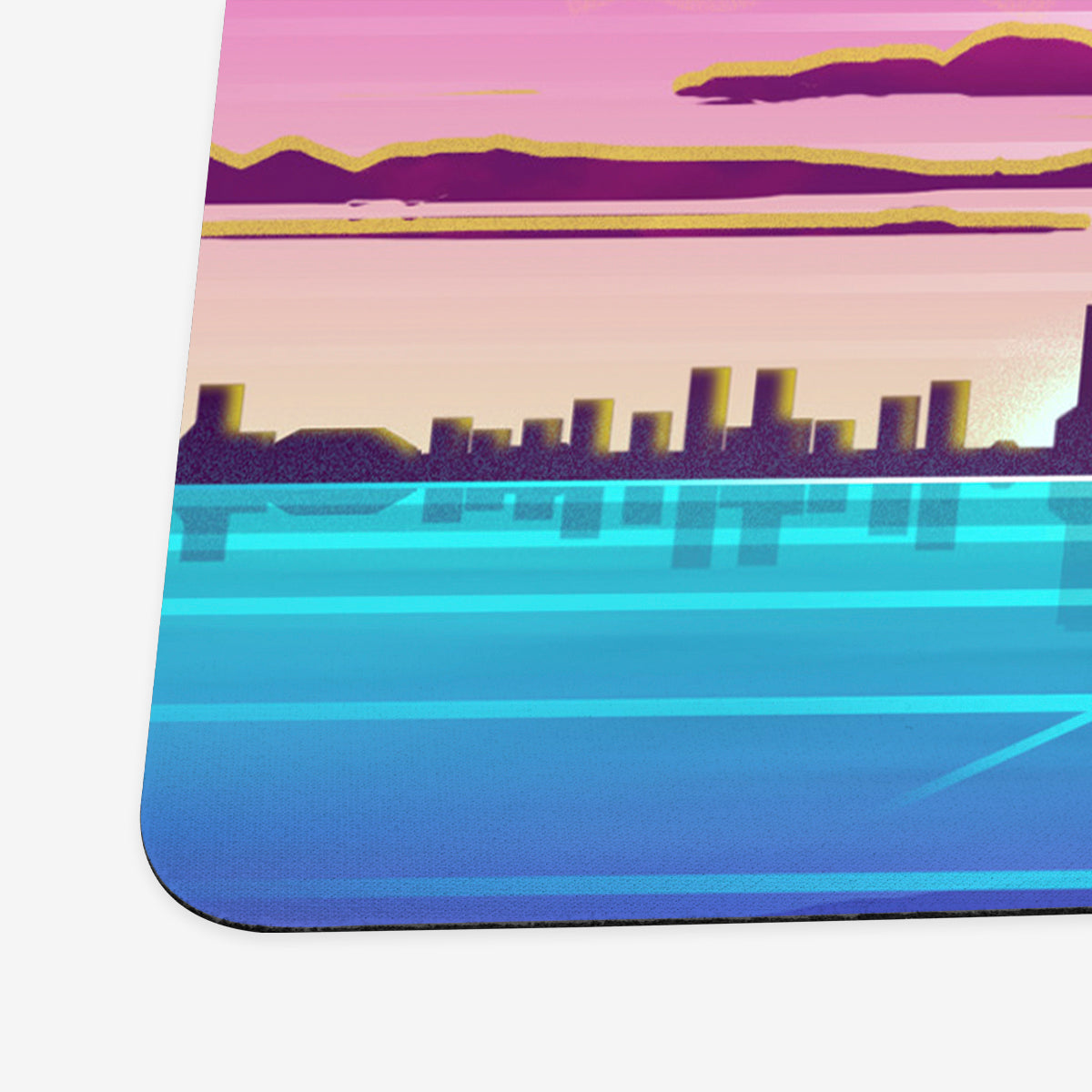 Synthwave Chicago Playmat - Premium Playmat from Inked Gaming - Just $34.99! Shop now at Game Crave Tournament Store