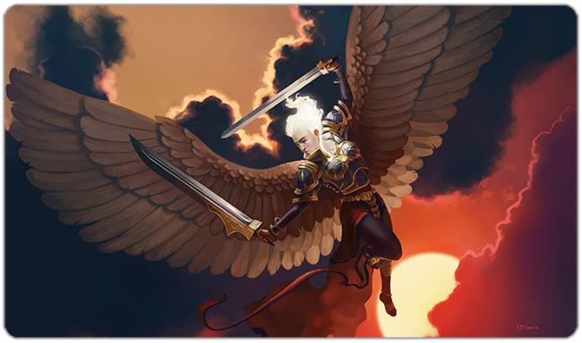 Sunset Angel Playmat - Premium Playmat from Inked Gaming - Just $34.99! Shop now at Game Crave Tournament Store