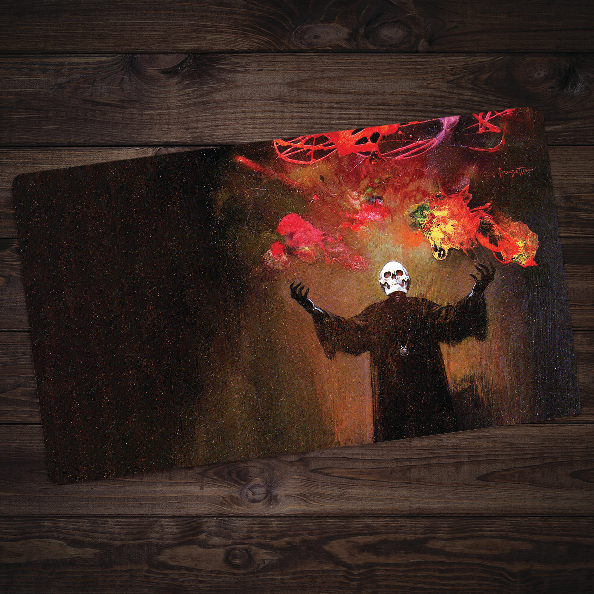 The Skull King Playmat - Premium Playmat from Inked Gaming - Just $34.99! Shop now at Game Crave Tournament Store