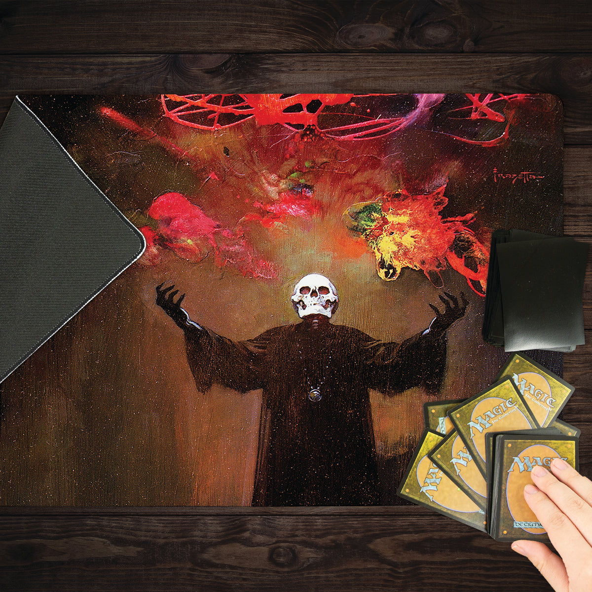 The Skull King Playmat - Premium Playmat from Inked Gaming - Just $34.99! Shop now at Game Crave Tournament Store