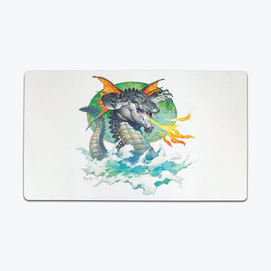 Winged Crocodile Dragon Playmat - Premium Playmat from Inked Gaming - Just $34.99! Shop now at Game Crave Tournament Store