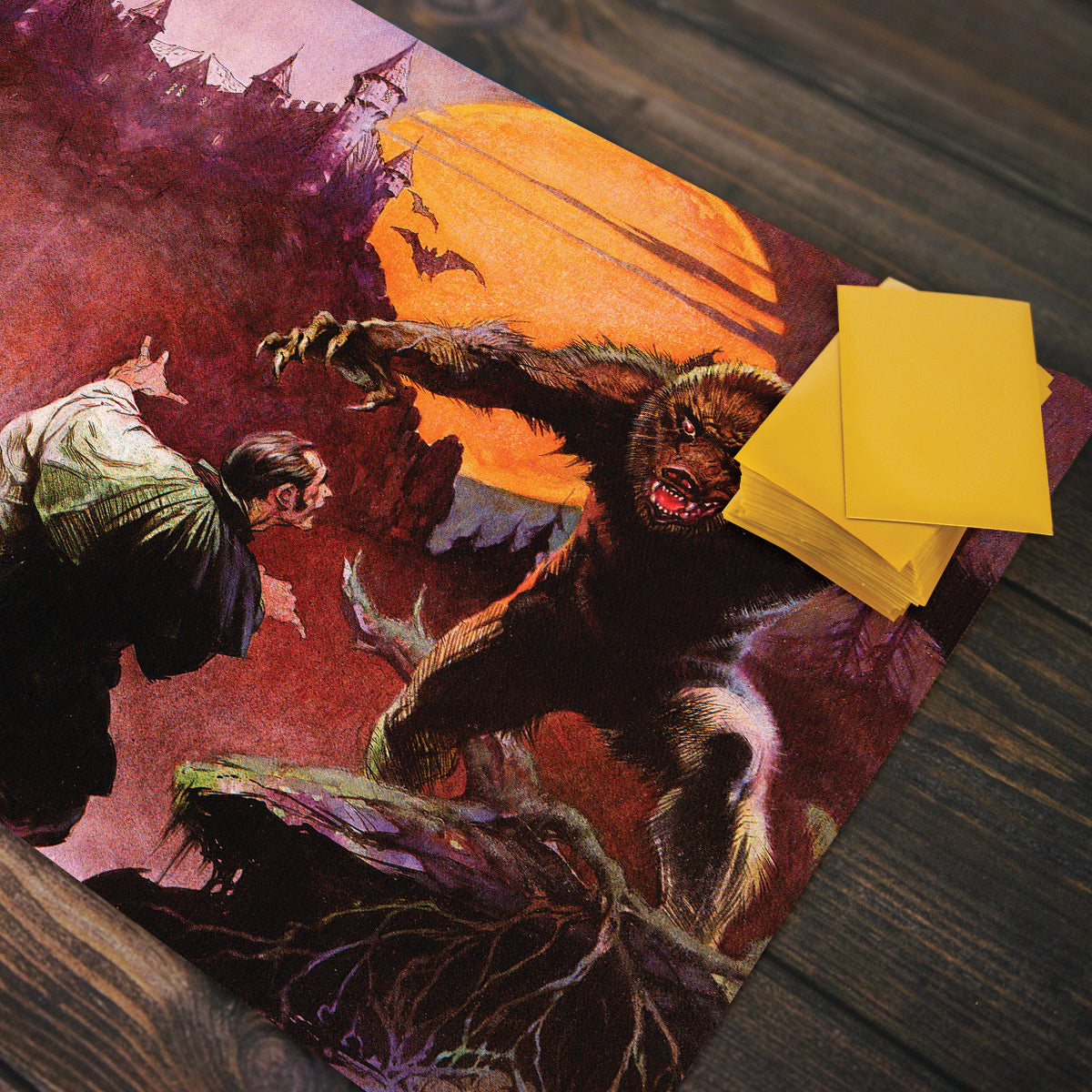 Wolfman and Dracula Playmat - Premium Playmat from Inked Gaming - Just $34.99! Shop now at Game Crave Tournament Store