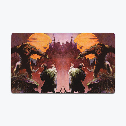 Wolfman and Dracula Playmat - Premium Playmat from Inked Gaming - Just $34.99! Shop now at Game Crave Tournament Store