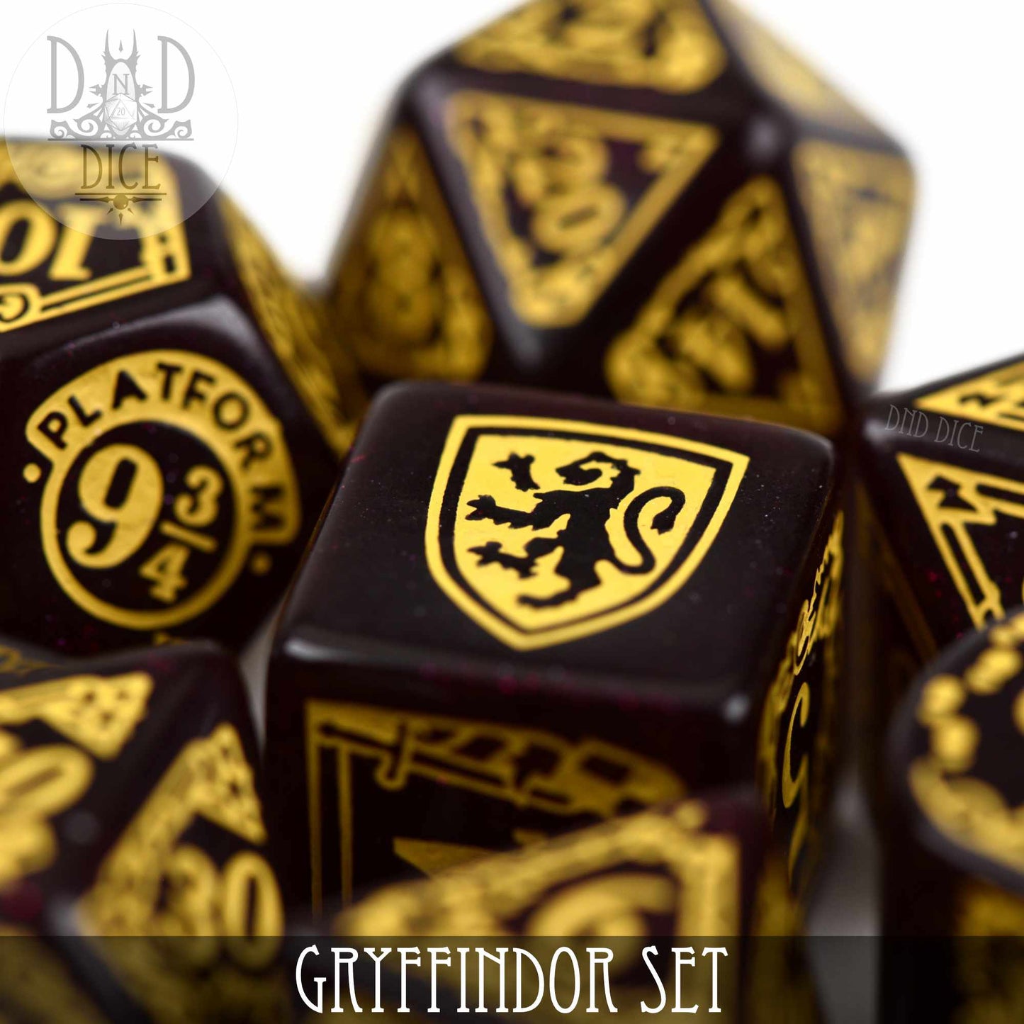 Harry Potter - Gryffindor Dice Set - Premium Dice Sets & Games from DND DICE - Just $24! Shop now at Game Crave Tournament Store