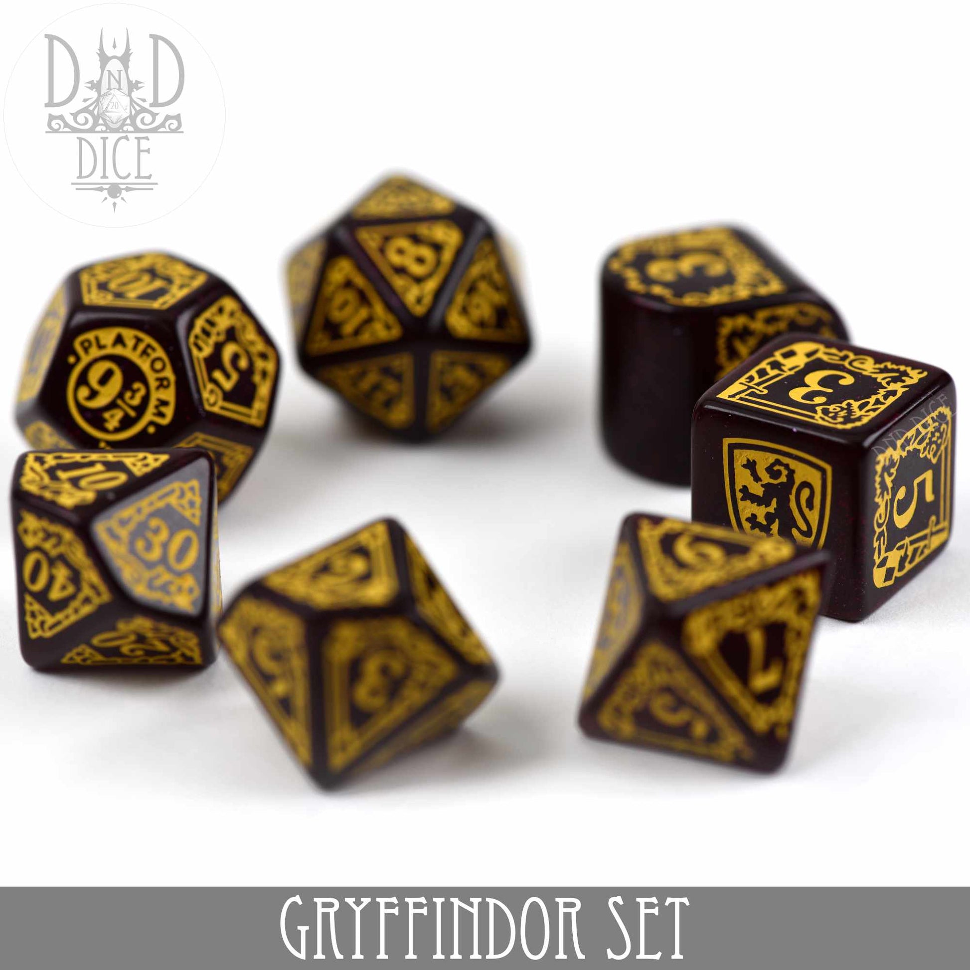 Harry Potter - Gryffindor Dice Set - Premium Dice Sets & Games from DND DICE - Just $24! Shop now at Game Crave Tournament Store