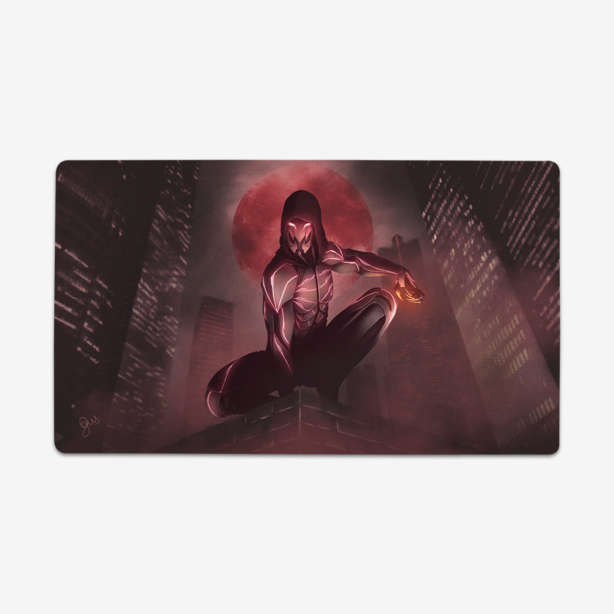 The Red Prowler Playmat - Premium Desk Mat from Inked Gaming - Just $34.99! Shop now at Game Crave Tournament Store