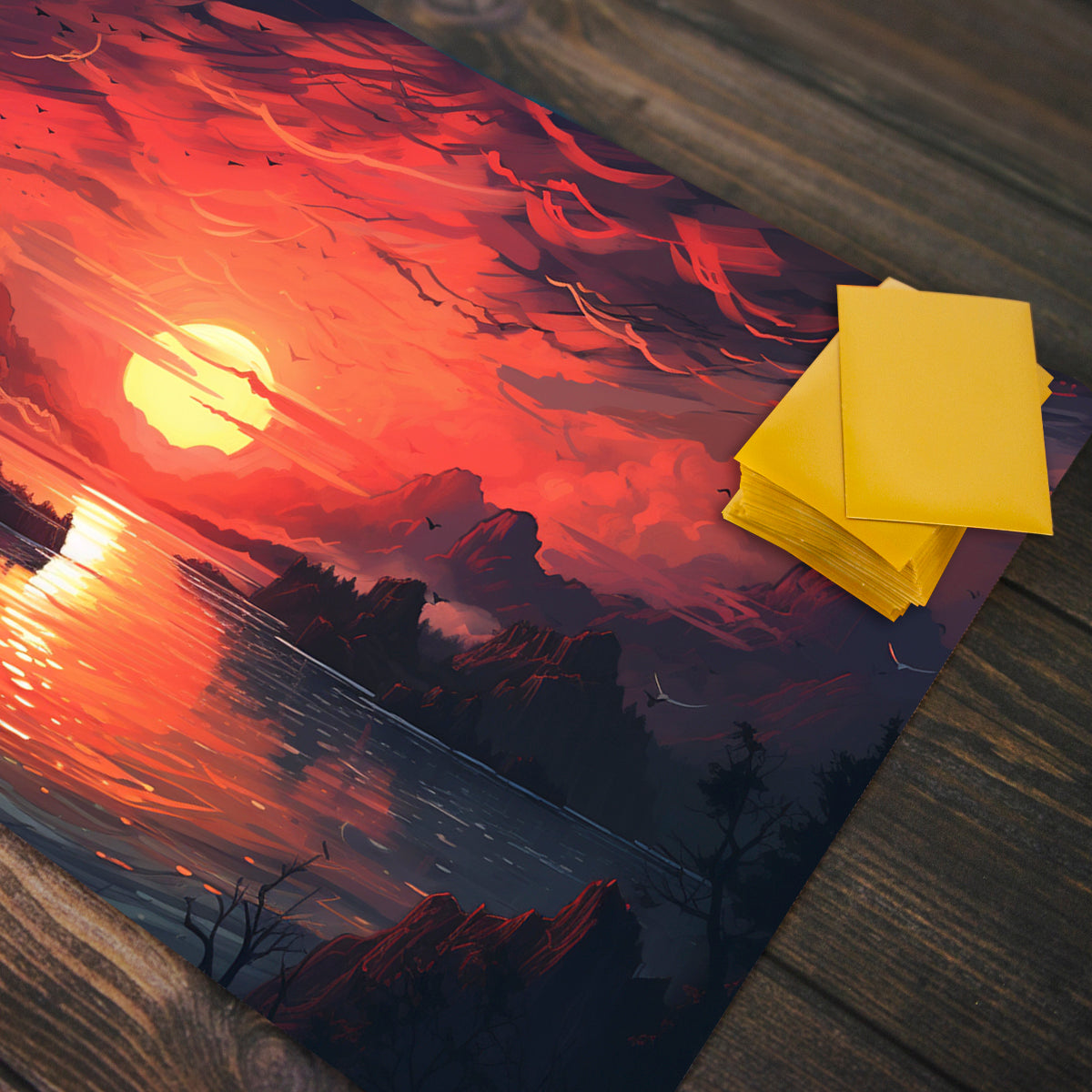 Sunset Reflection Playmat - Premium Playmat from Inked Gaming - Just $34.99! Shop now at Game Crave Tournament Store