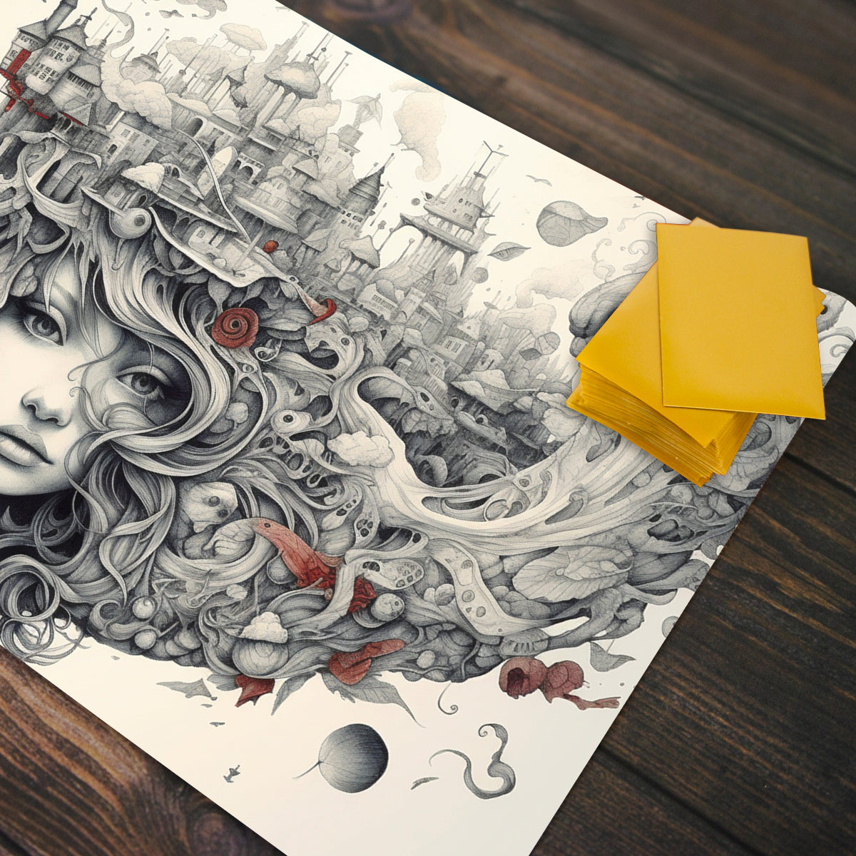 Swirling Thoughts Playmat - Premium Playmat from Inked Gaming - Just $34.99! Shop now at Game Crave Tournament Store