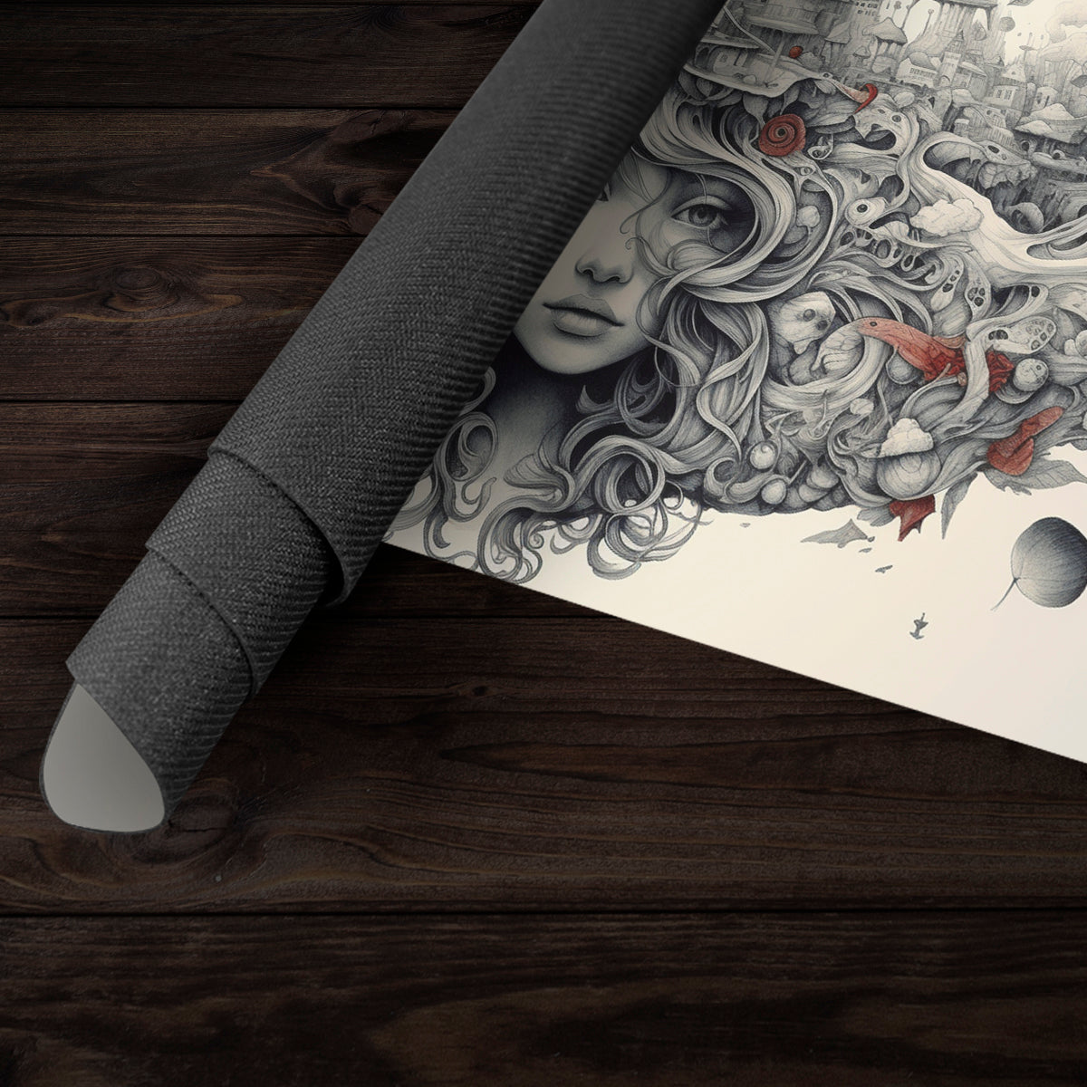 Swirling Thoughts Playmat - Premium Playmat from Inked Gaming - Just $34.99! Shop now at Game Crave Tournament Store