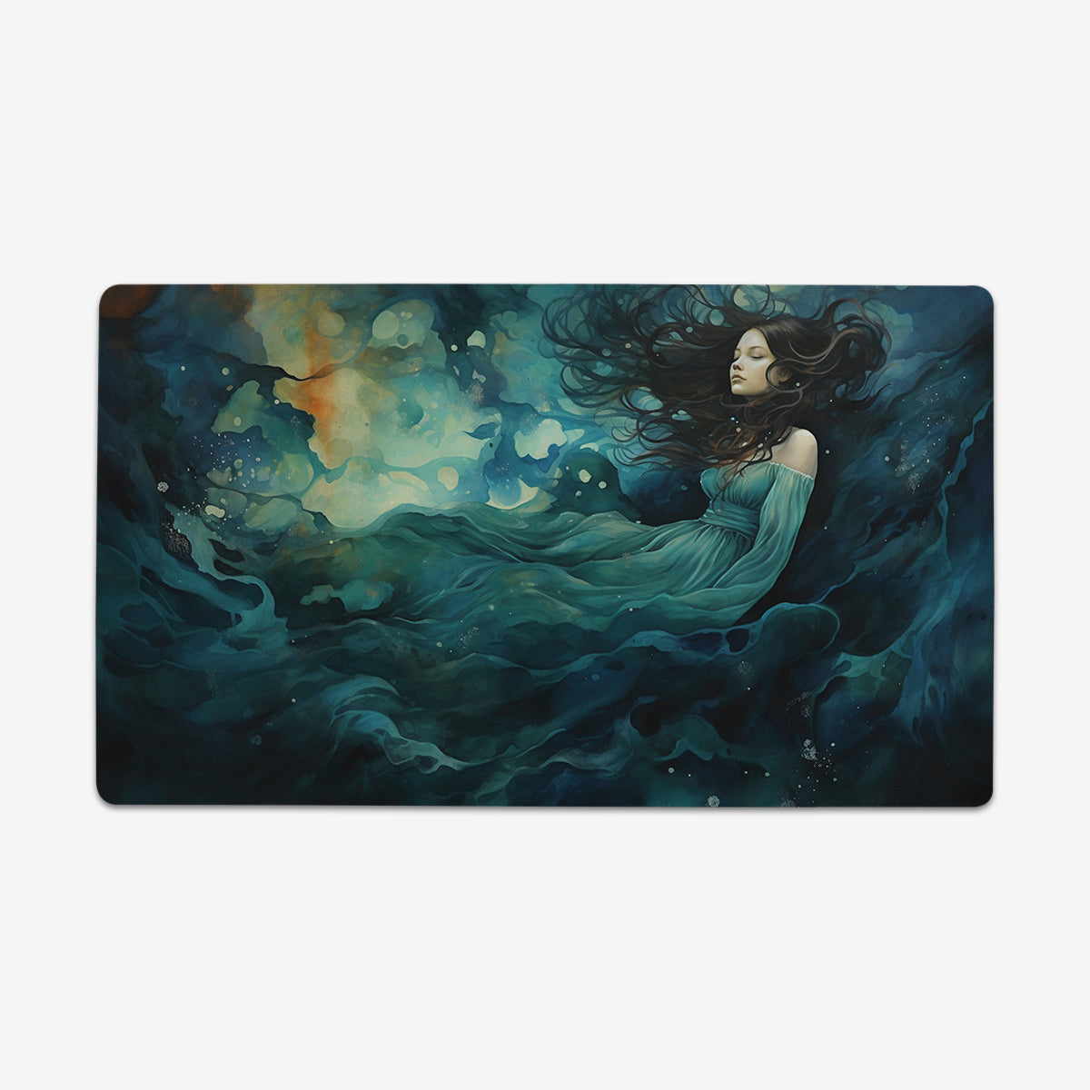 Teal Seas Playmat - Premium Playmat from Inked Gaming - Just $34.99! Shop now at Game Crave Tournament Store