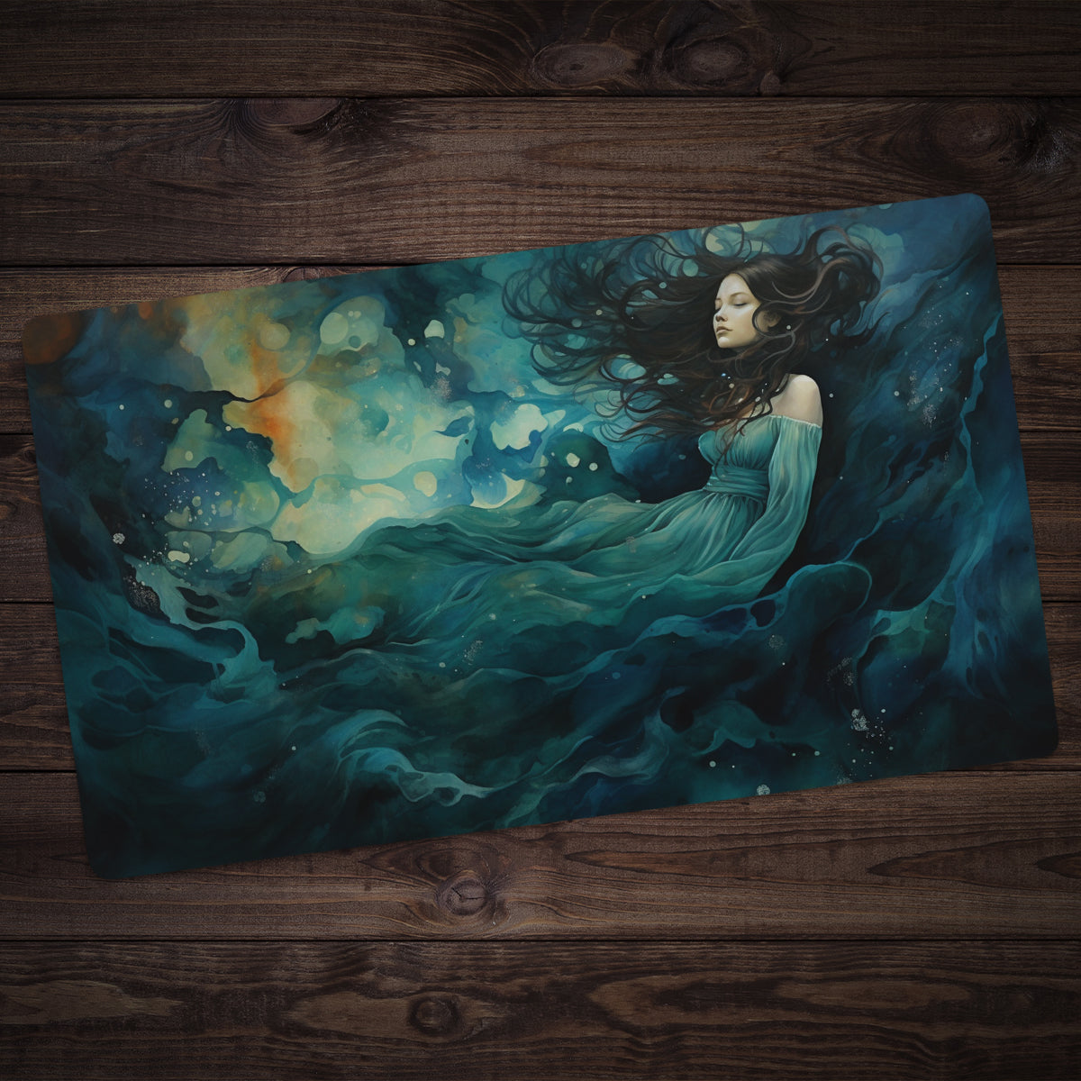 Teal Seas Playmat - Premium Playmat from Inked Gaming - Just $34.99! Shop now at Game Crave Tournament Store