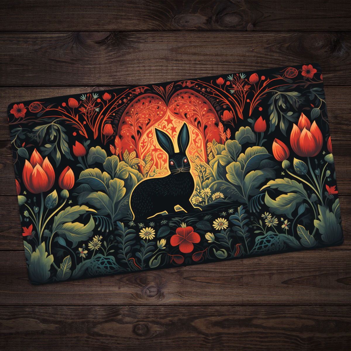 The Dark Hare Playmat - Premium Playmat from Inked Gaming - Just $34.99! Shop now at Game Crave Tournament Store