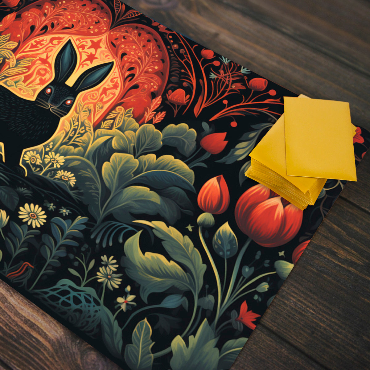 The Dark Hare Playmat - Premium Playmat from Inked Gaming - Just $34.99! Shop now at Game Crave Tournament Store
