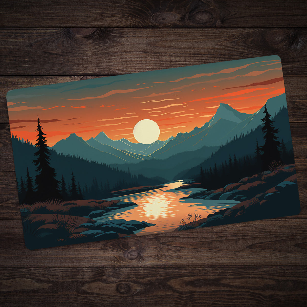 Up the Mountain Playmat - Premium Playmat from Inked Gaming - Just $34.99! Shop now at Game Crave Tournament Store