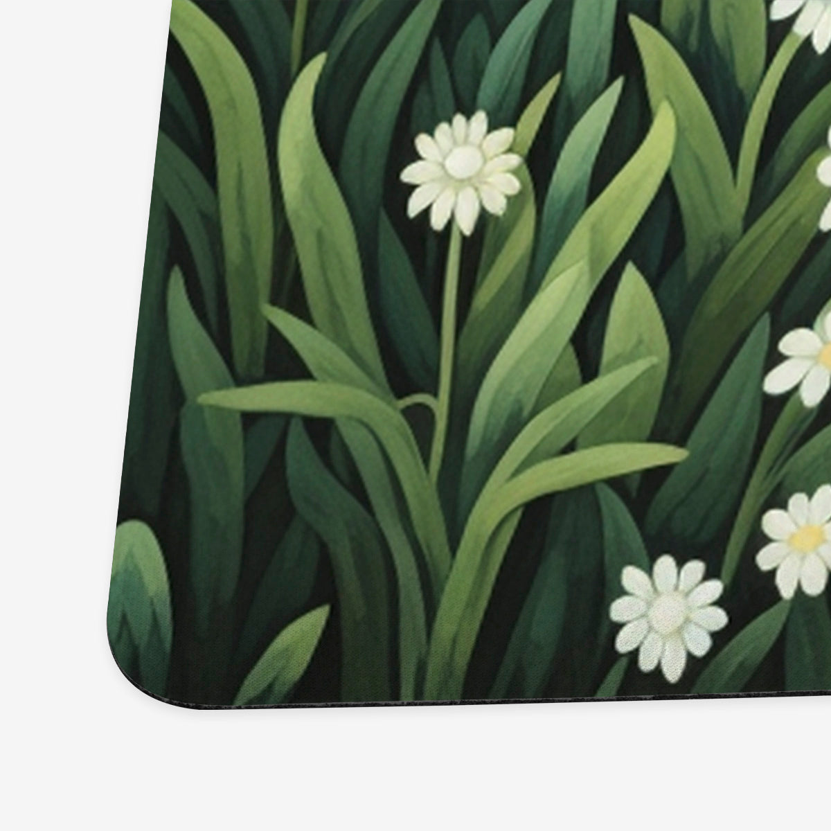 White Rabbit, White Flowers Playmat - Premium Playmat from Inked Gaming - Just $34.99! Shop now at Game Crave Tournament Store