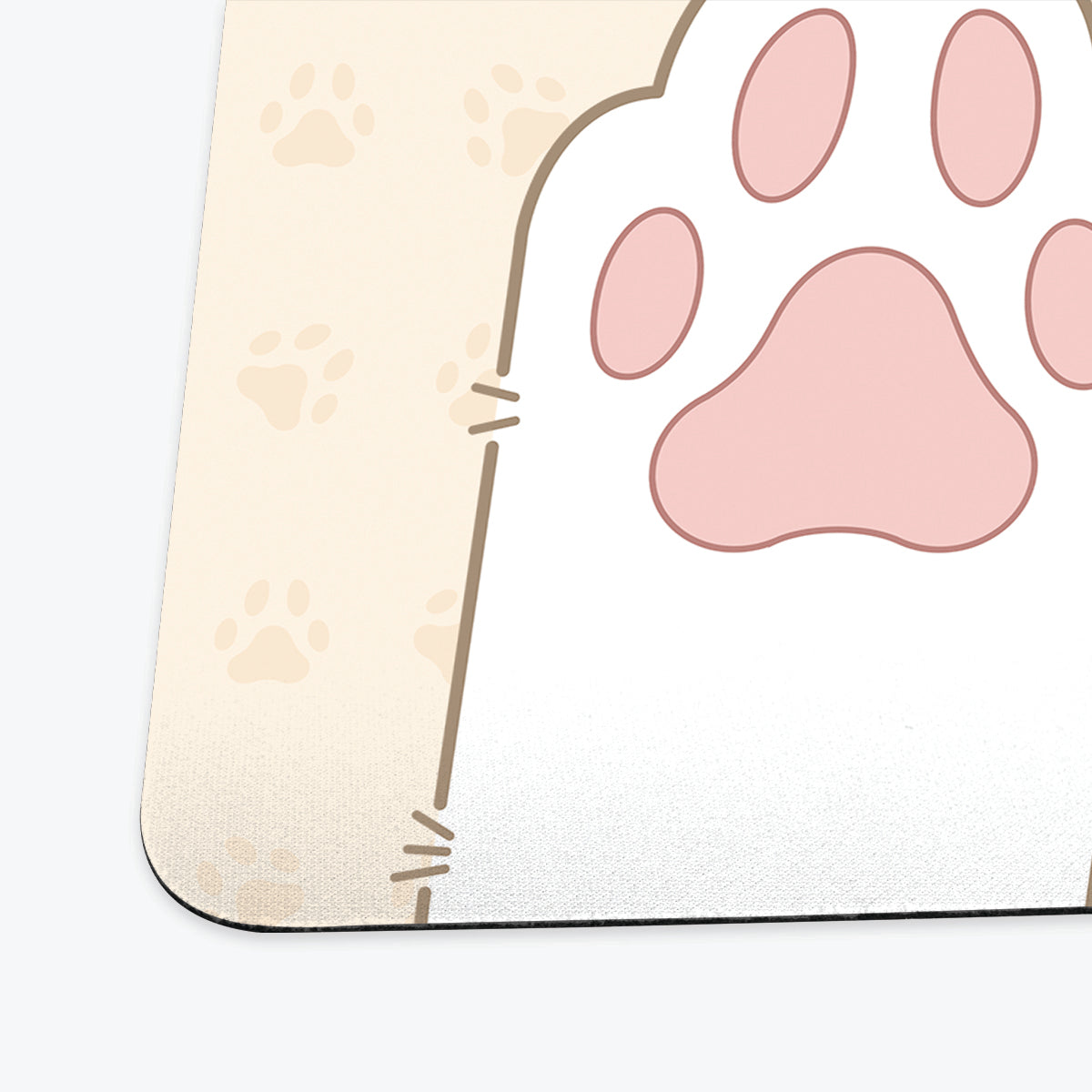 White Bean Kitten Paws Playmat - Premium Playmat from Inked Gaming - Just $34.99! Shop now at Game Crave Tournament Store