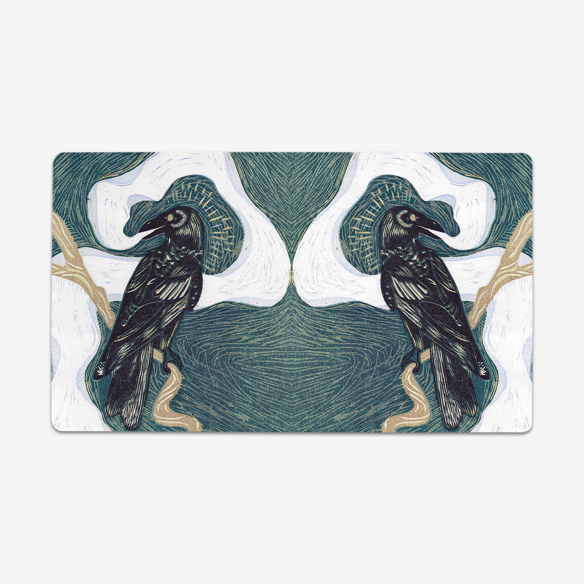 Spirit Crow Playmat - Premium Desk Mat from Inked Gaming - Just $34.99! Shop now at Game Crave Tournament Store