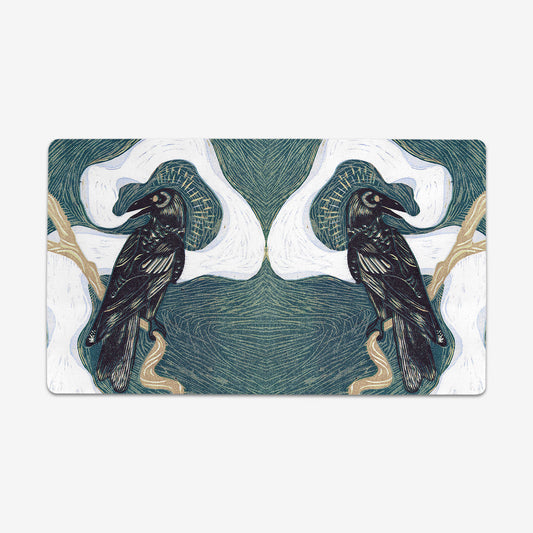 Spirit Crow Playmat - Premium Desk Mat from Inked Gaming - Just $34.99! Shop now at Game Crave Tournament Store