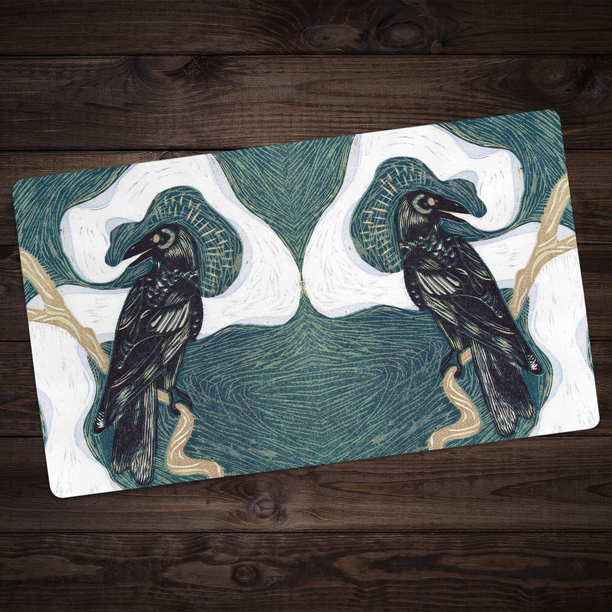 Spirit Crow Playmat - Premium Desk Mat from Inked Gaming - Just $34.99! Shop now at Game Crave Tournament Store