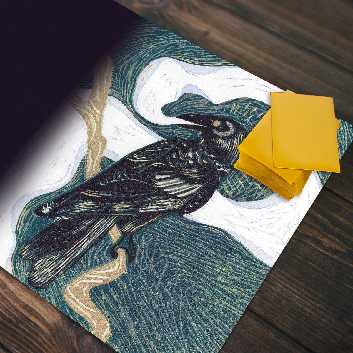 Spirit Crow Playmat - Premium Desk Mat from Inked Gaming - Just $34.99! Shop now at Game Crave Tournament Store