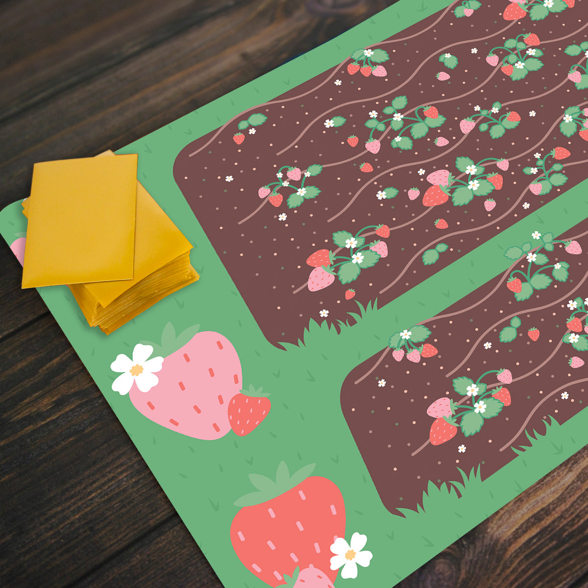 Strawberry Magic Playmat - Premium Playmat from Inked Gaming - Just $34.99! Shop now at Game Crave Tournament Store