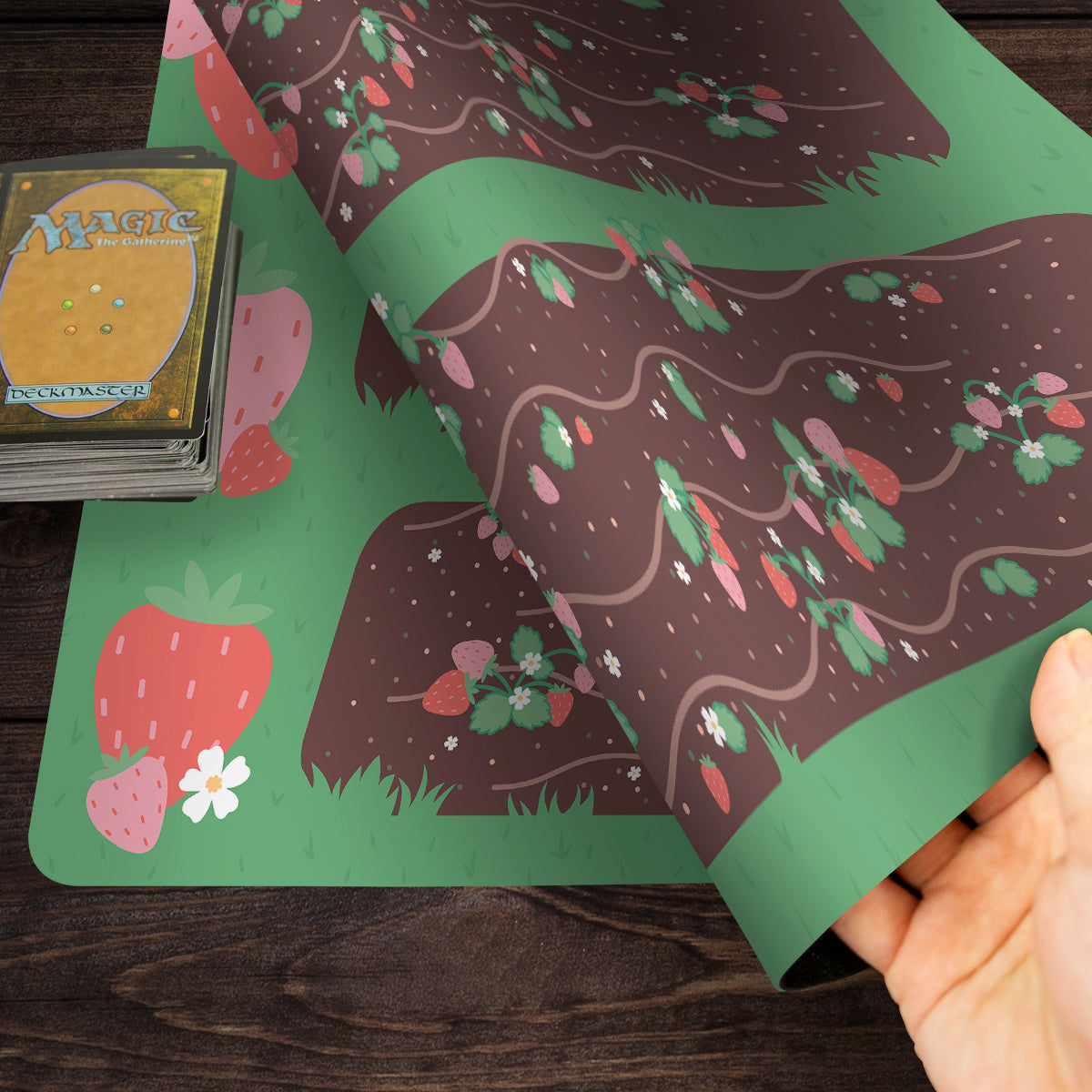 Strawberry Magic Playmat - Premium Playmat from Inked Gaming - Just $34.99! Shop now at Game Crave Tournament Store