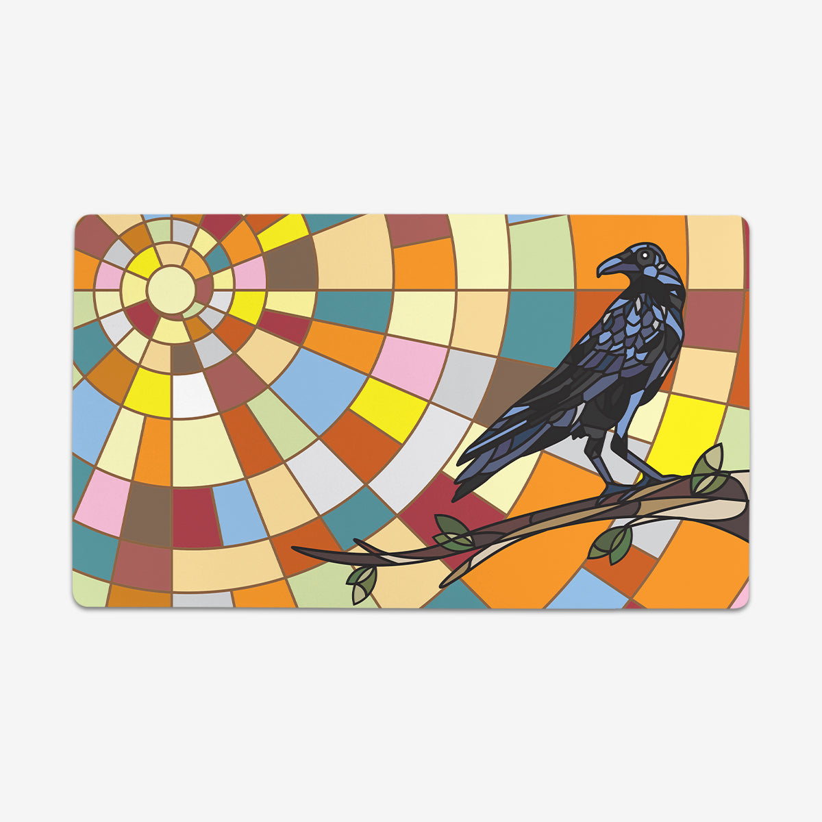 Sunrise Raven Playmat - Premium Playmat from Inked Gaming - Just $34.99! Shop now at Game Crave Tournament Store