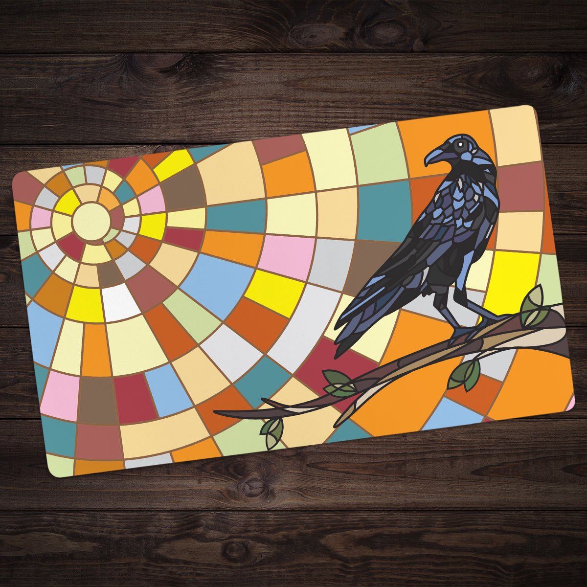 Sunrise Raven Playmat - Premium Playmat from Inked Gaming - Just $34.99! Shop now at Game Crave Tournament Store