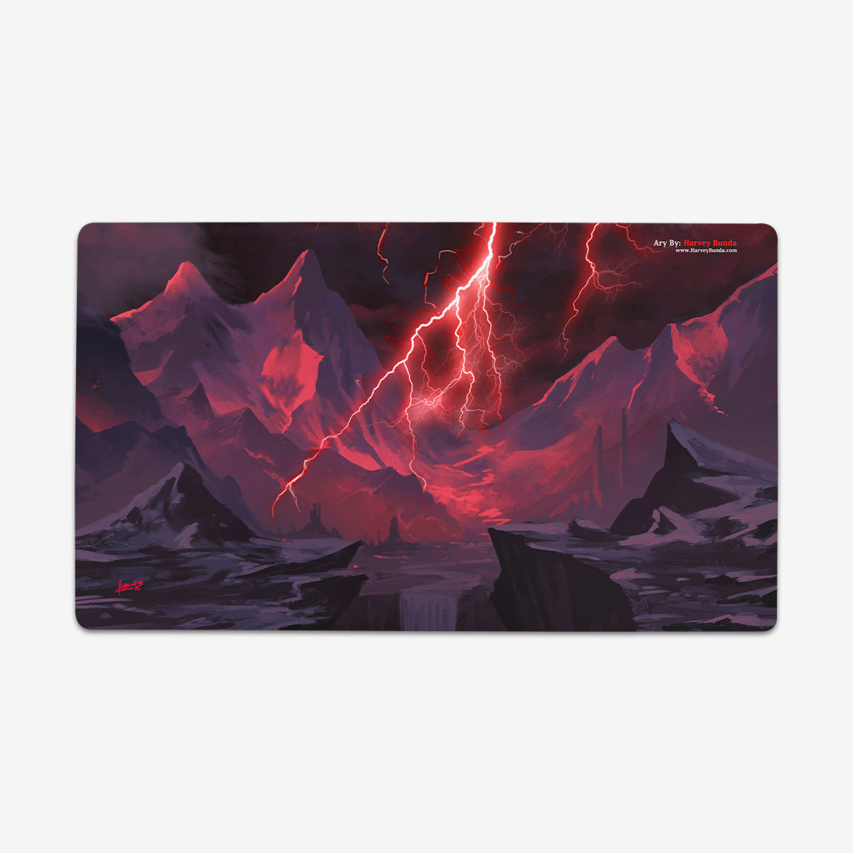 Thunder And Lightning Playmat - Premium Playmat from Inked Gaming - Just $34.99! Shop now at Game Crave Tournament Store