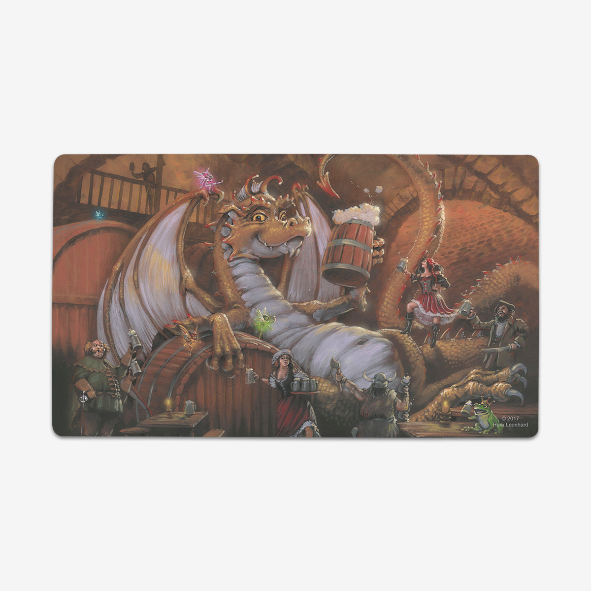The Dragon with the Flagon Playmat - Premium Playmat from Inked Gaming - Just $34.99! Shop now at Game Crave Tournament Store
