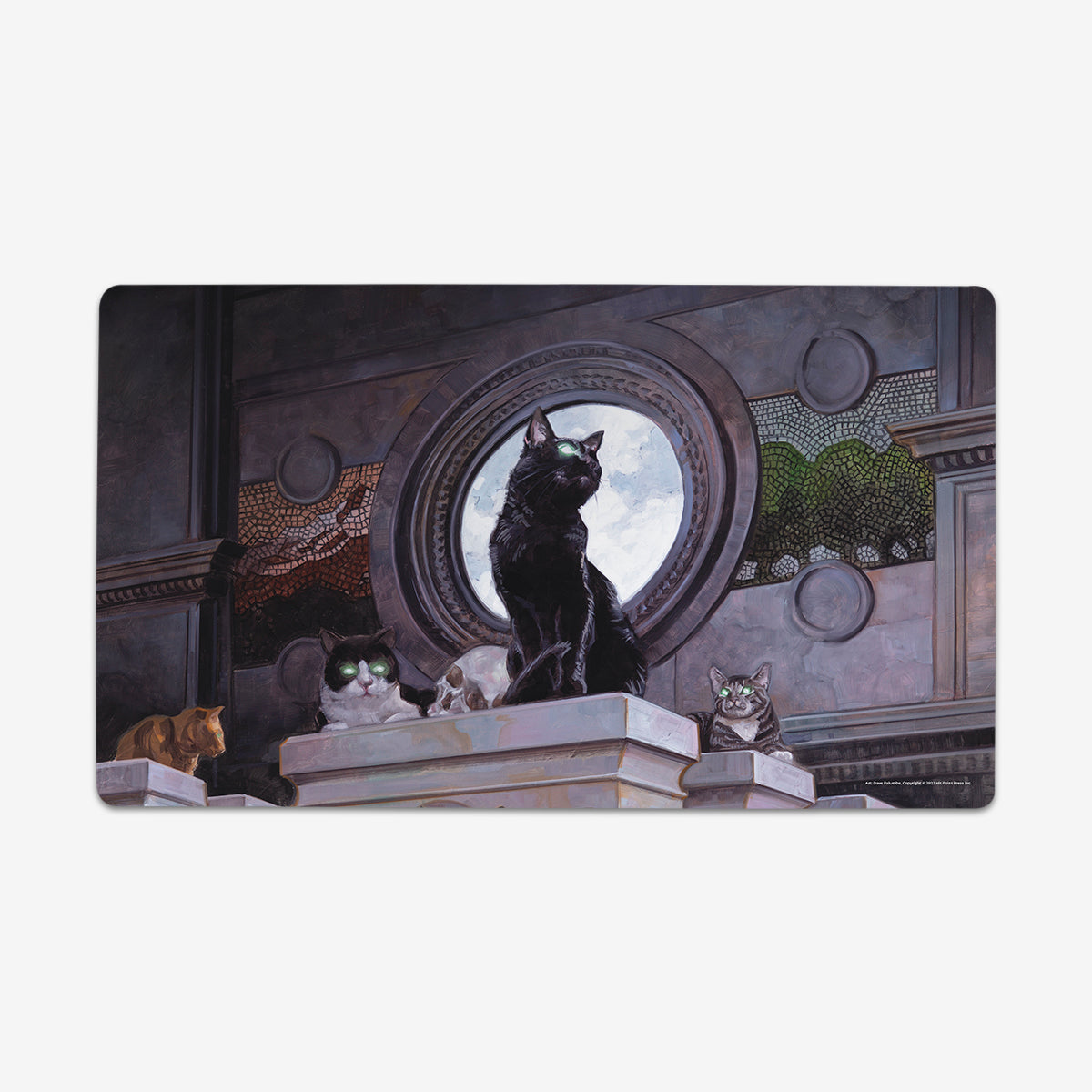 Temple Cats Playmat - Premium Playmat from Inked Gaming - Just $34.99! Shop now at Game Crave Tournament Store