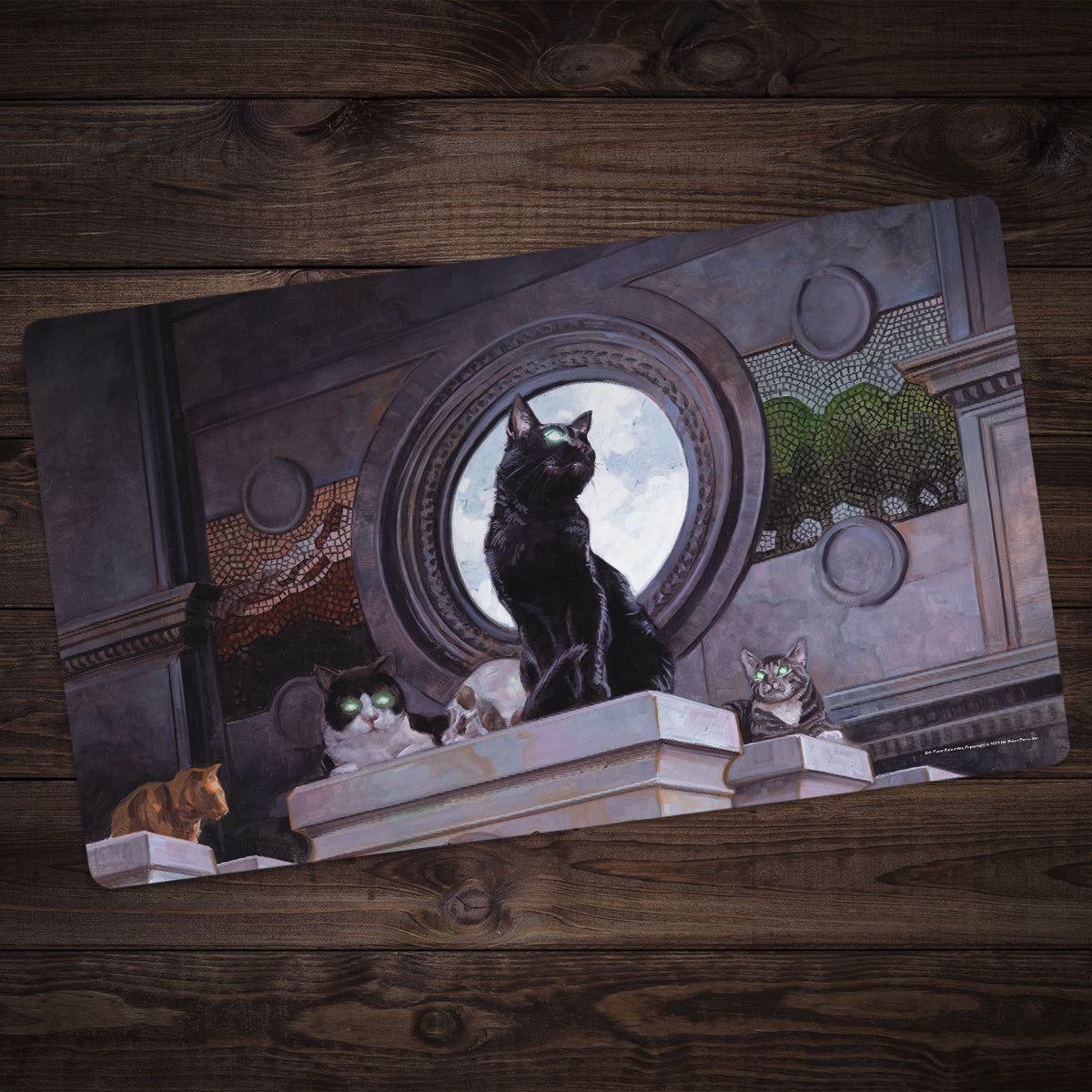 Temple Cats Playmat - Premium Playmat from Inked Gaming - Just $34.99! Shop now at Game Crave Tournament Store