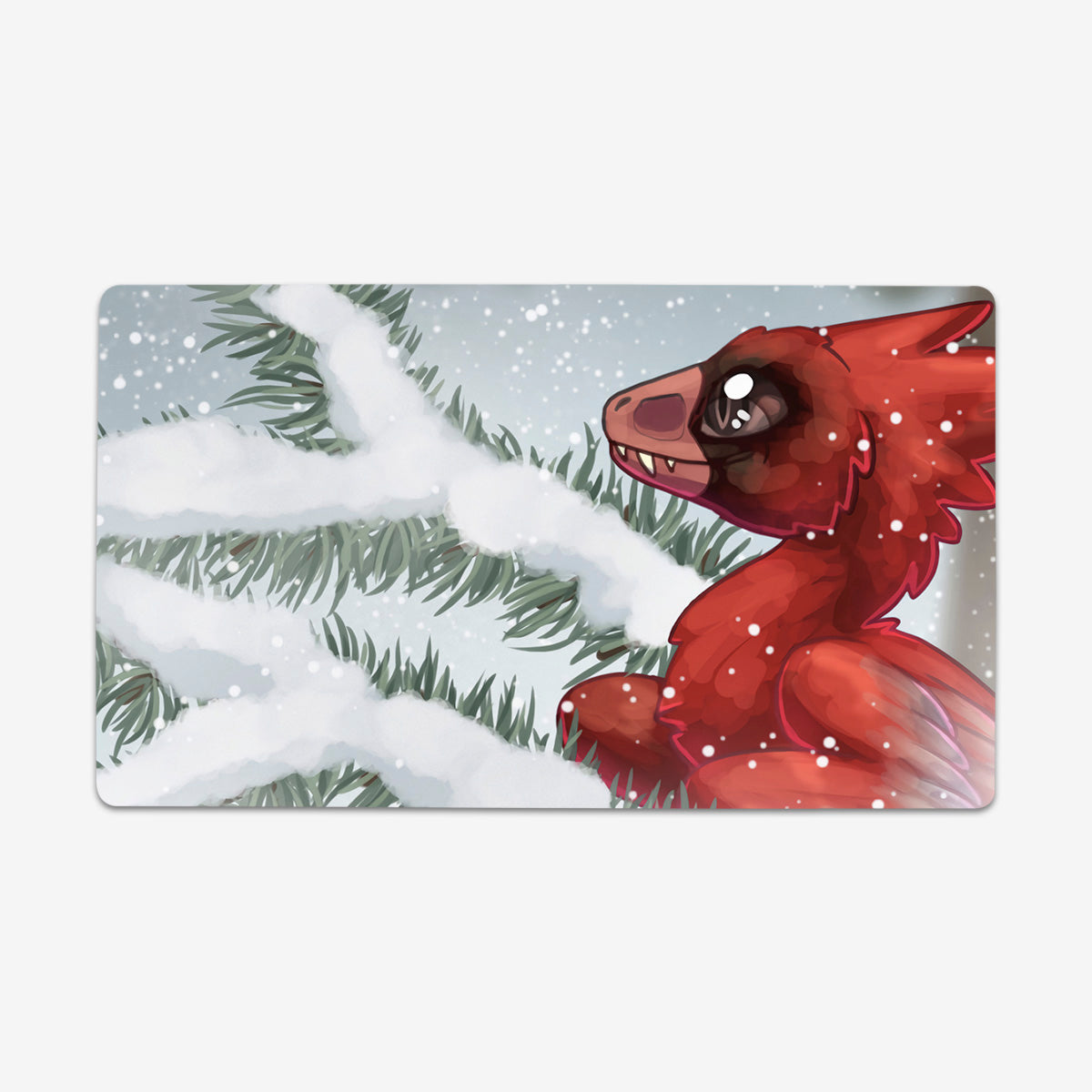 Winter Microraptor Playmat - Premium Playmat from Inked Gaming - Just $34.99! Shop now at Game Crave Tournament Store