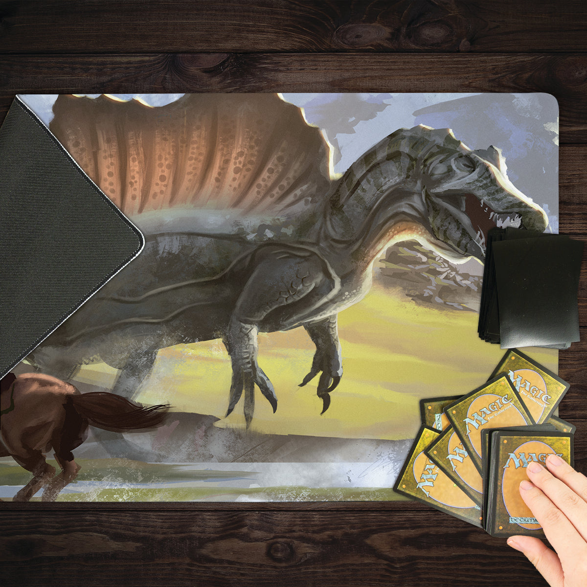 The River Dragon Playmat - Premium Playmat from Inked Gaming - Just $34.99! Shop now at Game Crave Tournament Store