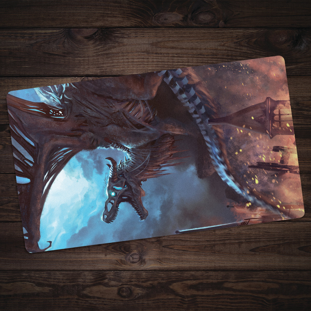 The Undead Dragon Playmat - Premium Playmat from Inked Gaming - Just $34.99! Shop now at Game Crave Tournament Store