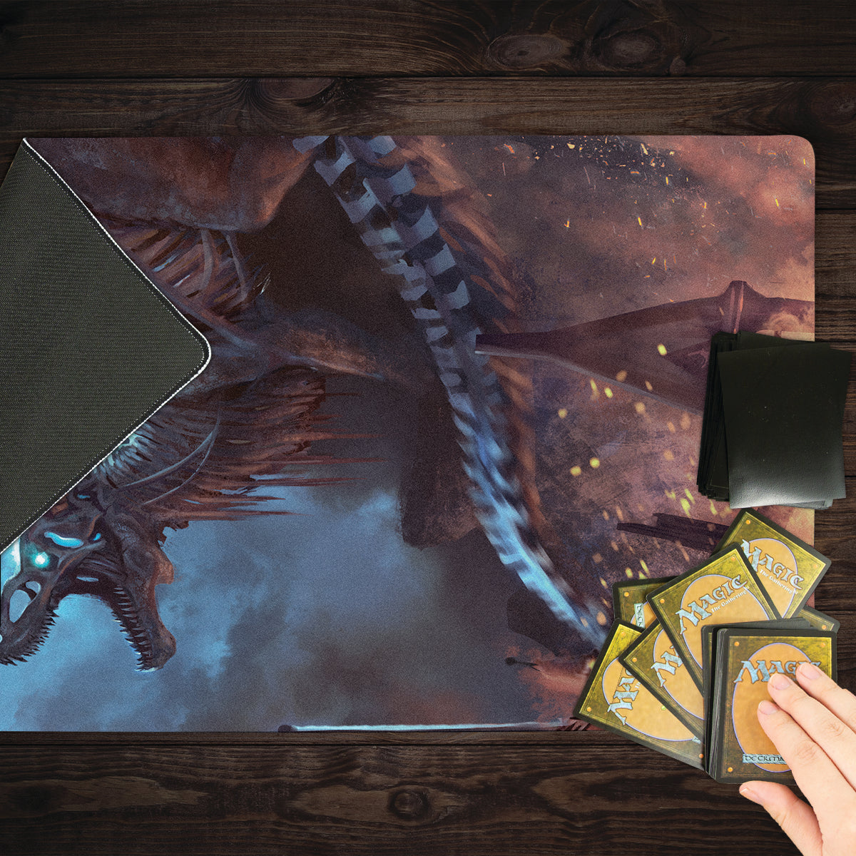 The Undead Dragon Playmat - Premium Playmat from Inked Gaming - Just $34.99! Shop now at Game Crave Tournament Store