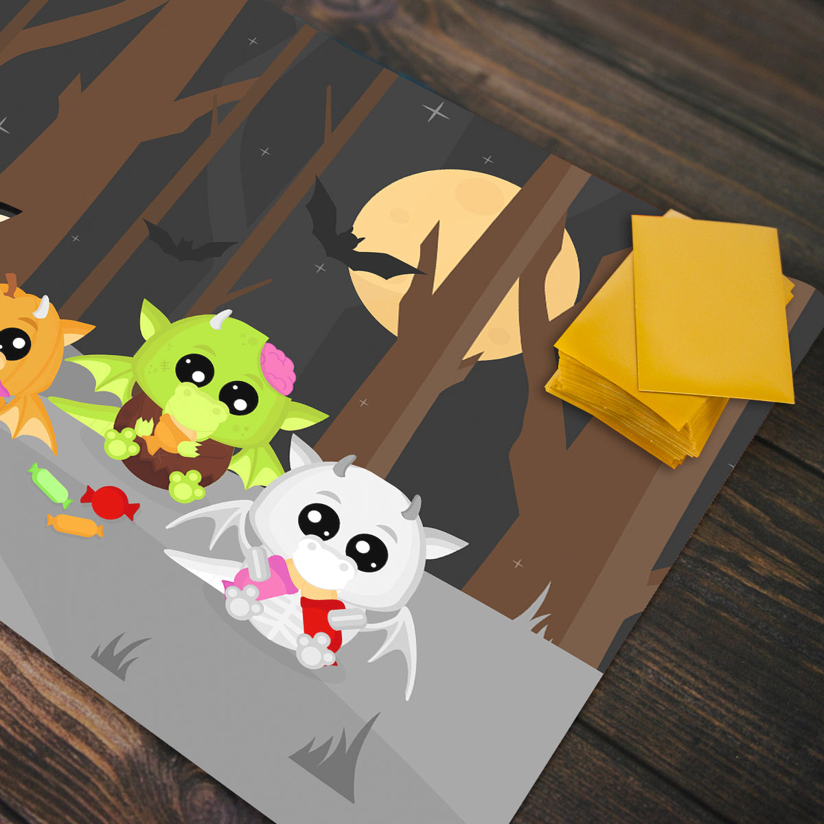 Spooky Dragos Playmat - Premium Playmat from Inked Gaming - Just $34.99! Shop now at Game Crave Tournament Store